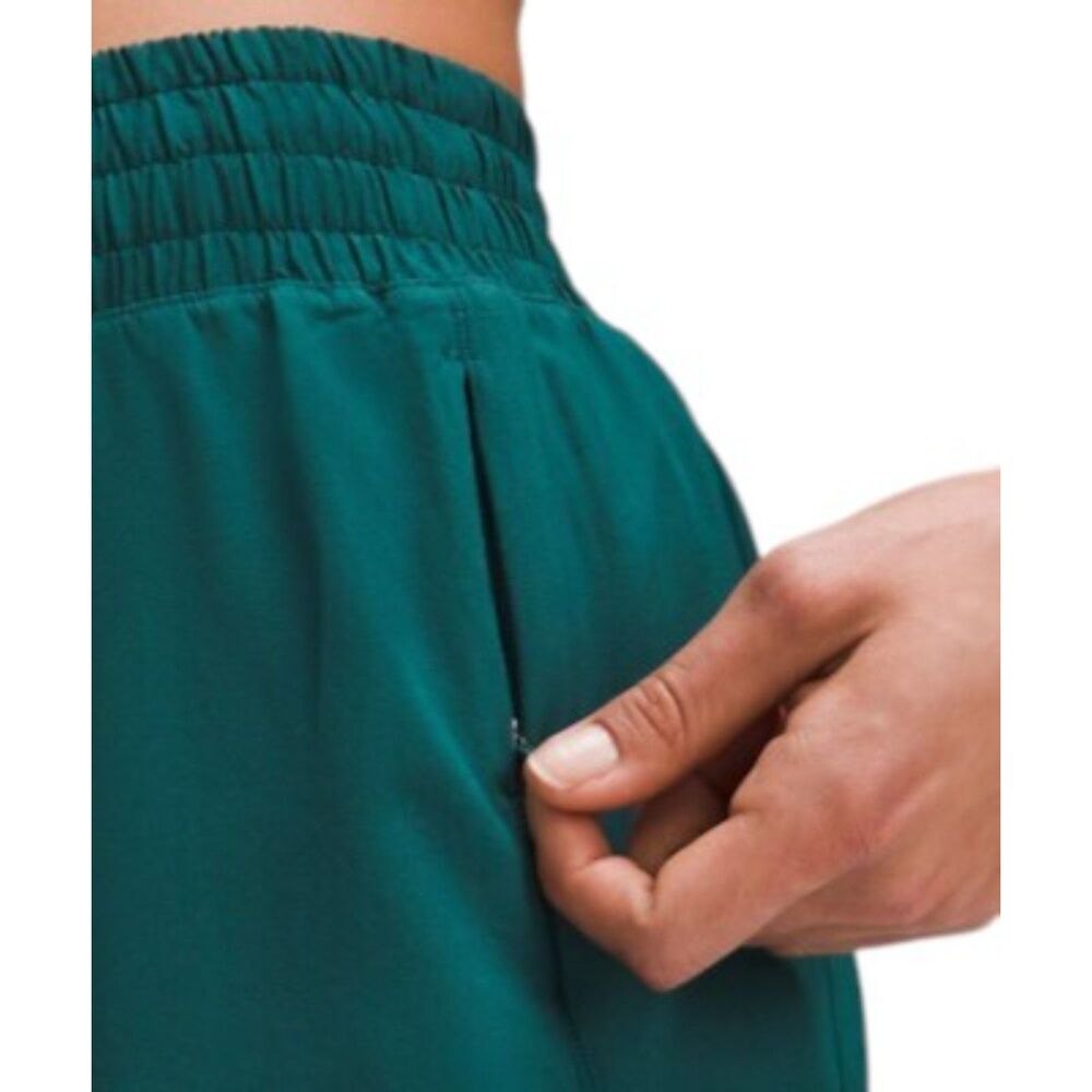 Lululemon Hotty Hot High-Rise Lined Short 4" Storm Teal - Picture 3 of 8